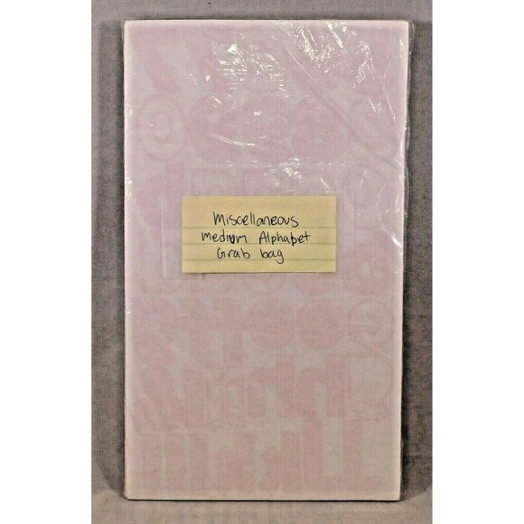 Grab Bag Alphabet Scrapbook Stickers Animal Print Multi Color Bold Block Letters - Picture 3 of 3